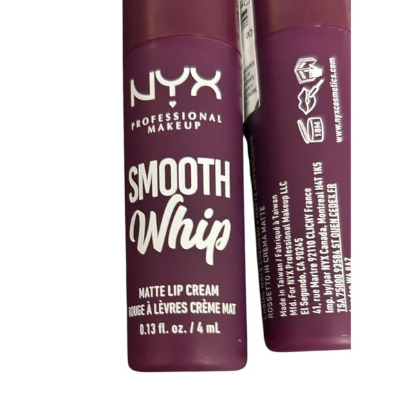 NYX Makeup Smooth Whip Matte Lip Cream NEW 3 pack lot Berry Bed Sheets Color - Picture 4 of 5